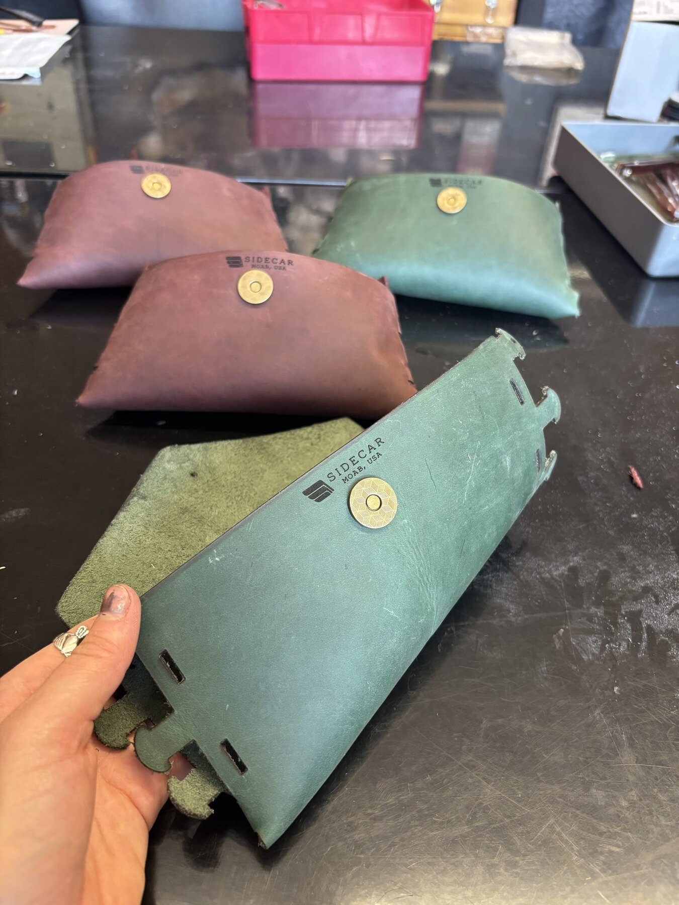 Leather glasses cases