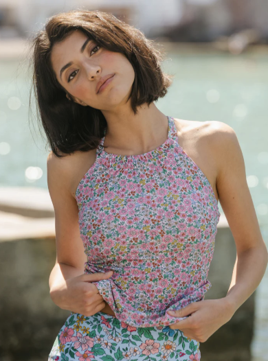 Modern floral swimwear