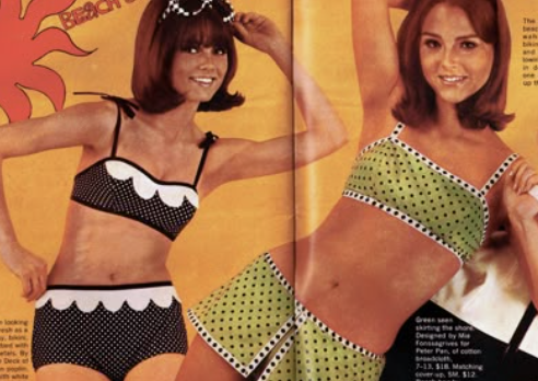 1960s vintage swimwear ad